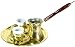 Complete Brass Turkish Coffee Set (Serves Two People)