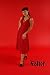 Womens Sexy Twirly Girl Polka Dot Dress - Red/Black
