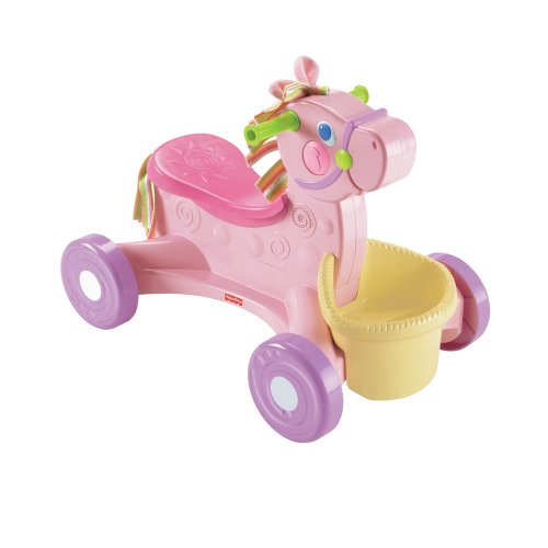 Fisher-Price Brilliant Basics Musical Roll-Along Pony