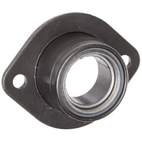 Spyraflo BFM-750-P Self-Aligning, High Performance Teflon-Bronze Bearing With 2-Bolt Hole, 3/4" Inner-Diameter Steel Flange