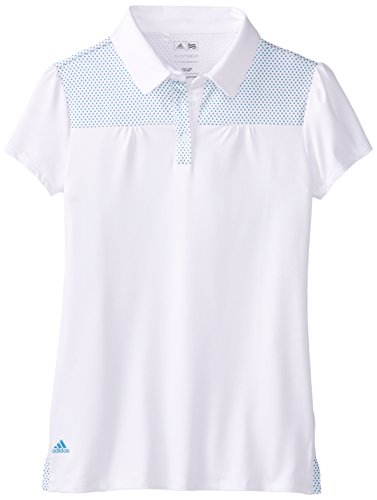 adidas Golf Girl's Pure Motion Dot Yoke Polo