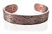 JBMCM33 Mens 14mm Wide Magnetic Copper Cuff Bracelet with an Interesting Design Engraved 6.5" Long