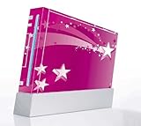 Pink Stars Decorative Protector Skin Decal Sticker for Nintendo Wii Console ....