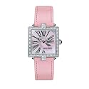 Pierre Cardin Women's Time Couture Collection L'Amour Pink Jeweled Strap Watch #PC67832.103011