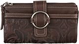 Fossil Wallet - Madeline Checkbook Clutch (Color: Espresso)