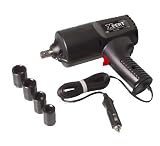Zoom Produkt-Bild: Schlagschrauber 12V zum komfortablen Wechsel der Reifen, inkl. 4 Steckn&uuml;ssen mit 14 mm, 17 mm, 19 mm und 21 mm, an den Zigarettenanz&uuml;nder anschlie&szlig;bar