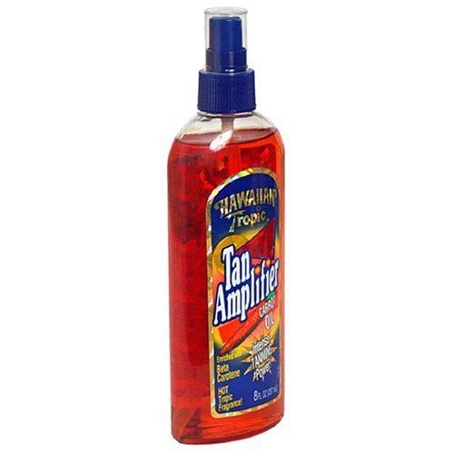 Hawaiian Tropic Tan Amplifier Carrot Oil 8 FL OZ. (pack of