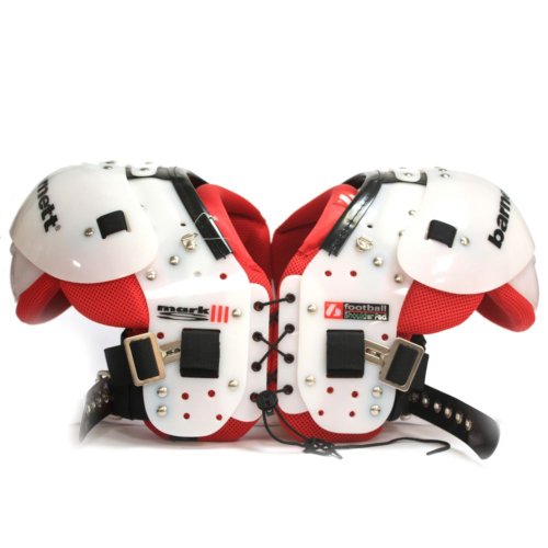 MARK III football shoulder pad pro, size S, scarlet 