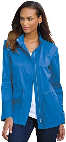 Taillissime Women's Plus Size Anorak Bright Cobalt,22