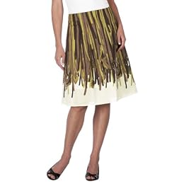 Merona® Pleated Skirt - Feather Print