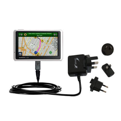 International Wall Home AC Charger for the Garmin Nuvi 1300 - uses Gomadic TipExchange Technology