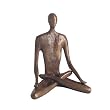 Yoga Lotus Position Bronze Sculpture
