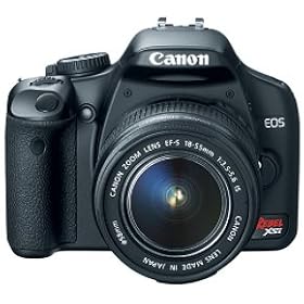 Canon EOS Digital Rebel XSi Kit 12.2-megapixel digital SLR camera with 18-55mm IS zoom lens Black