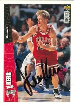 Steve Kerr autographed Basketball Card (Chicago Bulls) 1996 Upper Deck CC #20