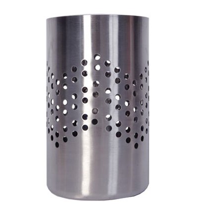Brushed Stainless Steel Utensil Holder