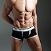 XUBA Mens Low Rise Sexy Underwear Trunk Boxer Brief Black XB01