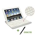 Marke/Brand:Gl�ck-Express Aluminium Etui Case Bluetooth Keyboard deutsche Tastatur QWERTZ f�r iPad 4 und iPad 3 und ipad 2 mit Deutsche Anleitung! 1x extra Stift als Gratis!