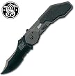 Smith & Wesson SWMP1BS Military and Police Knife with MAGIC Assisted Open and Scooped Back Serrated Blade, Black