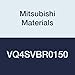 Mitsubishi Materials VQ4SVBR0150 VQ4SVB Series Carbide Smart Miracle Ball Nose End Mill, Short Flute, Variable Curve, 4 Flutes, 3 mm Cutting Dia, 1.5 mm Corner Radius, 4.5 mm LOC