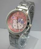 Hello Kitty Pink Stainless Steel Watch by Jersey Bling