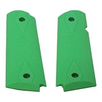 Hogue Polymer Grip Panels (Fits: 1911 Government, Commander with Diamonds), Zombie Green