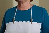 Faux Pearl Napkin ClipBib Eyeglass Holder