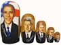 ***** RUSSIAN BARACK OBAMA NESTING DOLL *****!!!