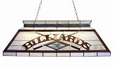 Tiffany Billiard Antique Brass 4 Light Billiard