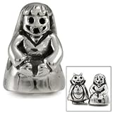 Genuine Ohm Beads (TM) Product. 925 Sterling Silver Female Vampire European Bead Charm. 100% Satisfaction Guaranteed.