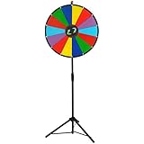 Colorful Dry Erase Spinning Prize Wheel with Tripod 24" with 15 Slots