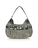 Guess Punk Belle - Signature Fabric Studded Hobo Bag Black