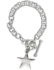 Sterling Silver Heavy Oval Rolo Link w/ Star Tag Bracelets and Necklaces , sizes 7, 8 & 18 inch