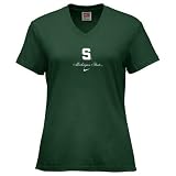 Nike Michigan State Spartans Green Ladies Classic Logo T-shirt