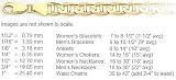 1.0mm mariner gold chain available in necklace, bracelet and anklet lengths (14K Solid Gold)