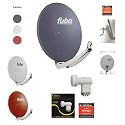 Fuba DAA 850 Alu + LNB Chess Quad Edition 3 Dunkelgrau