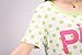 VENTELAN Women Pajamas Short Sleeve Sleepwear Set Summer Green Dots Loungewear