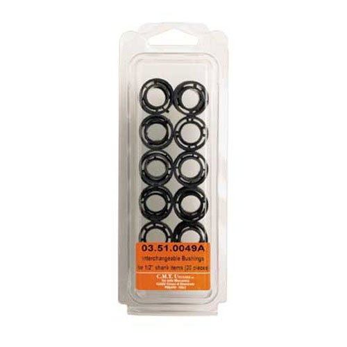 CMT 03.51.0047A 1/4 Bushings For Router Bit Organizer (20 Pcs)
