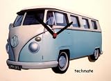 Review   / VW Split Pale Blue Wall Clock - VW5