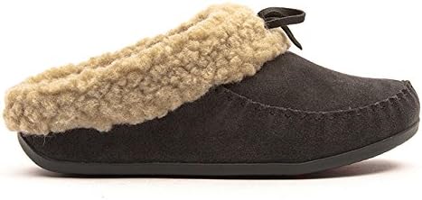 FitFlop Womens The Cuddler Snugmoc Charcoal Clog - 9