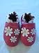 Robeez Tredz Toddler Infants 6-12, 12-18 Months Tz Daisy Fuchsia Loop Slip-on Shoes
