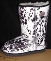 Betty Lu's Women Sheepskin Python Print Boot Size 8 Short Like Ugg Boots