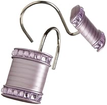 Best Buy Popular Bath Sequins Shower Curtain Hooks Purple Set Of