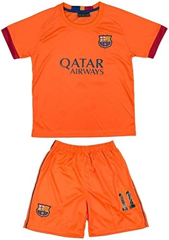 2014/2015 Neymar JR #11 Away Barcelona Fc Football Soccer Kids Jersey &amp; Short (4-5 YEARS)