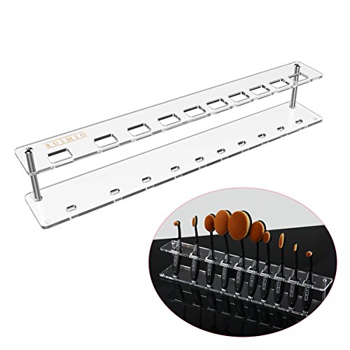 Ruimio cosmetic shelf makeup brush display oval brush h…