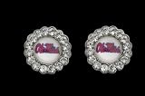 Circle Pendant Earrings University of Mississippi Ole Miss Rebels