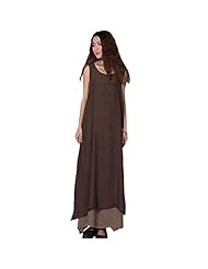 Cotton Round Neck Sleeveless Maxi Dress 