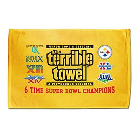 Pittsburgh Steelers Terrible Towel 6X Super Bowl Champions