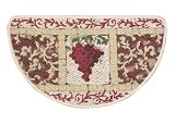 Berber - Kitchen Rug - Slice - - 17.5 x 29.5 - Terra Grapes