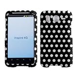 ATT HTC Inspire 4g Accessory - Polka Dots Designer Protective Hard Case Cov ....