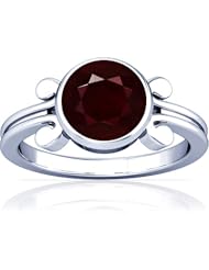 Platinum Round Cut Ruby Solitaire Ring (GIA Certificate)